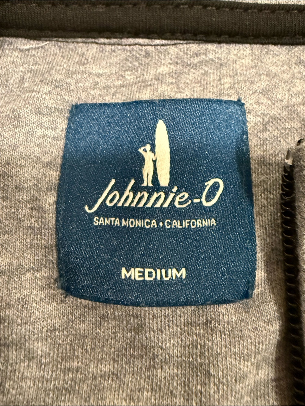 Johnnie-O Sully Black Quarter Zip Pullover Long Sleeve Men Size M - Picture 6 of 12